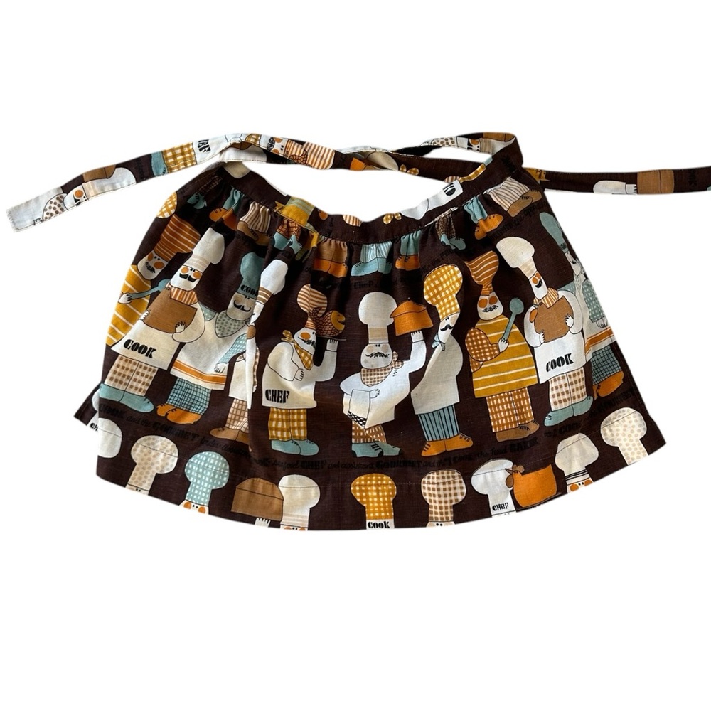 VTG Waverly Half Apron Chef's Special Cooks in the Kitchen Multicolor READ